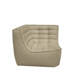 Módulo de esquina N701 recto, Tela beige