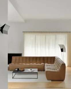 Módulo de esquina N701 recto, Cuero old saddle