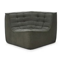 Módulo de esquina N701 recto, Tela Moss Eco