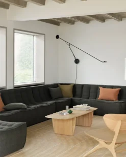 Módulo de esquina N701 recto, Tela Moss Eco