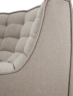 Módulo de esquina N701 redondeado 90°, Tela ecru beige