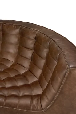 Módulo de esquina N701 redondeado 90°, Cuero Chestnut