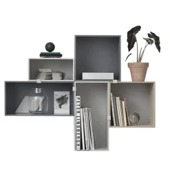 Módulo de estantería Mini Stacked small, gris claro