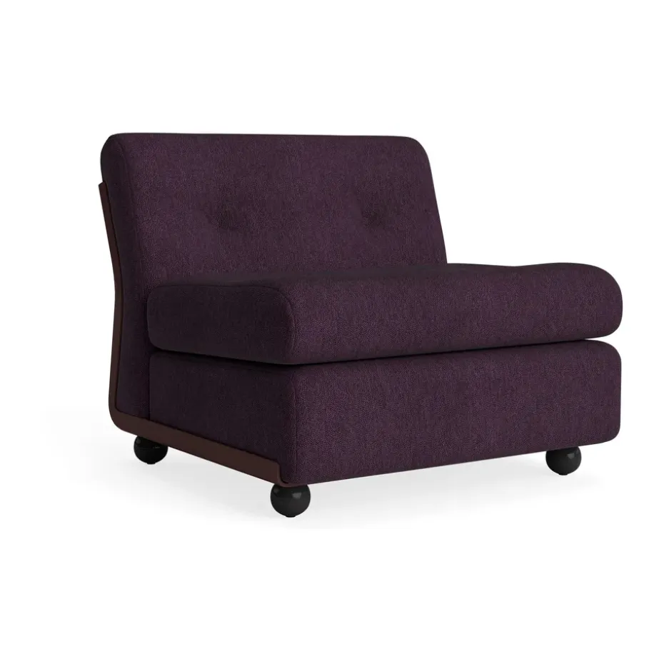 Módulo de sofá Amanta, Burgundy red-turf burgundy, 1 plaza/butaca