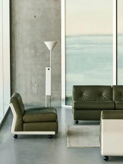 Módulo de sofá Amanta, Cream beige-sense forest, 1 plaza/butaca