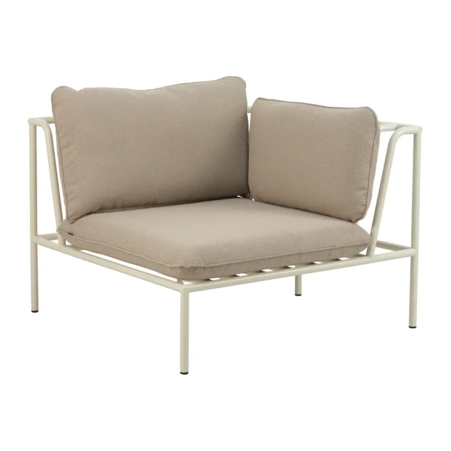 Módulo de sofá Collier, Pearl white-teddy beige, esquina