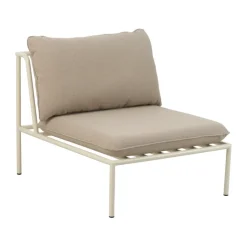 Módulo de sofá Collier, Pearl white-teddy beige, módulo central