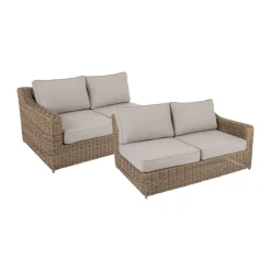 Módulo de sofá Glendon, Rustic-beige, remate derecho e izquierdo, 2 piezas