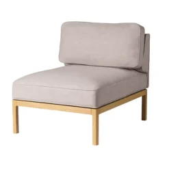 Módulo de sofá L37 7-9-13 central 70 cm, Piedra-roble lacado