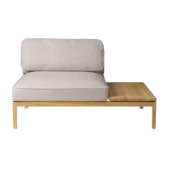 Módulo de sofá L37 7-9-13 mesa derecha 130 cm, Piedra-roble lacado