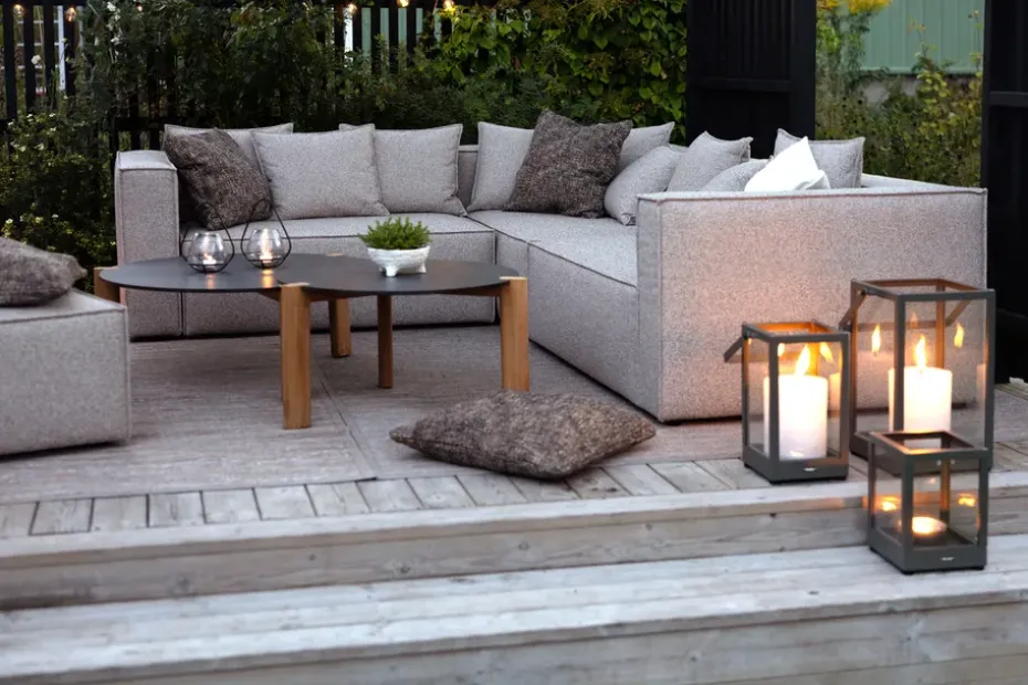 Módulo de sofá Muki, Light taupe, terminación derecha