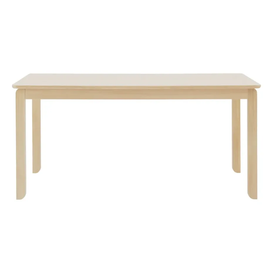 Mesa Alfred 90x160 cm, Roble pigmentado blanco