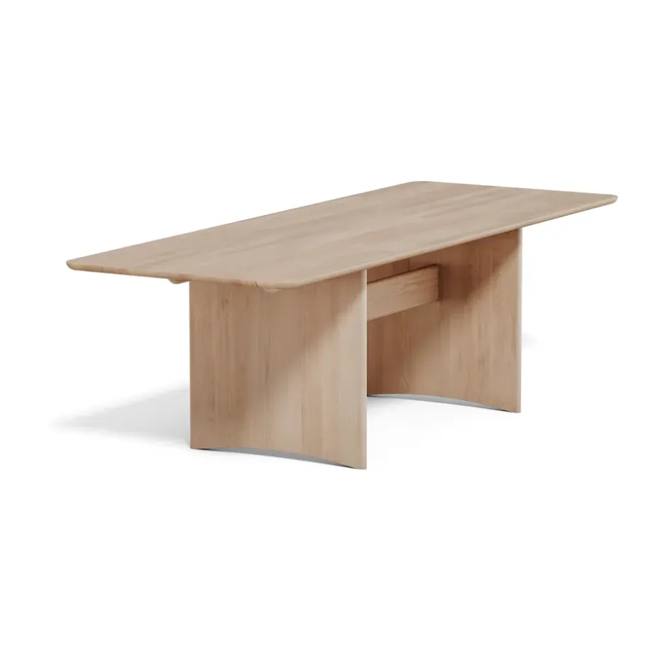 Mesa Alt 90x245 cm roble, Barniz mate claro