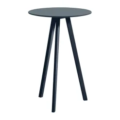 Mesa alta CPH20 2.0, Ø70 cm, Smokey blue linoleum-Deep blue