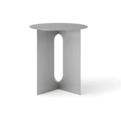 Mesa auxiliar Androgyne Ø40cm, Brushed steel