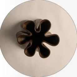 Mesa auxiliar Anemone Ø50 cm, Chocolate