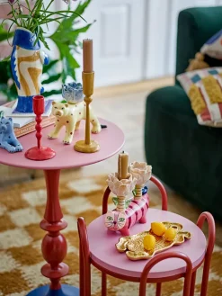 Mesa auxiliar Annan Ø37,5 cm, Rojo