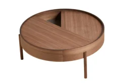 Mesa auxiliar Arc Ø89 cm, Nogal