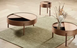 Mesa auxiliar Arc Ø89 cm, Nogal