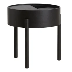 Mesa auxiliar Arc, ceniza teñida de negro ceniza