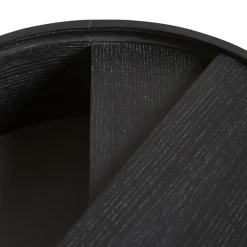 Mesa auxiliar Arc, ceniza teñida de negro ceniza