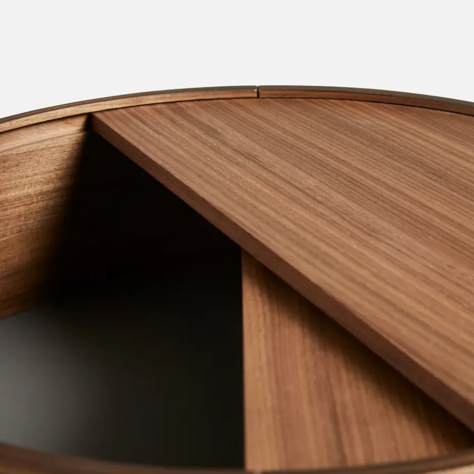 Mesa auxiliar Arc, Nogal