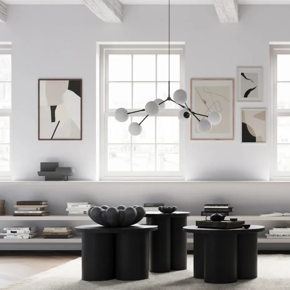 Mesa auxiliar Big Foot tall Ø45 cm, coffee