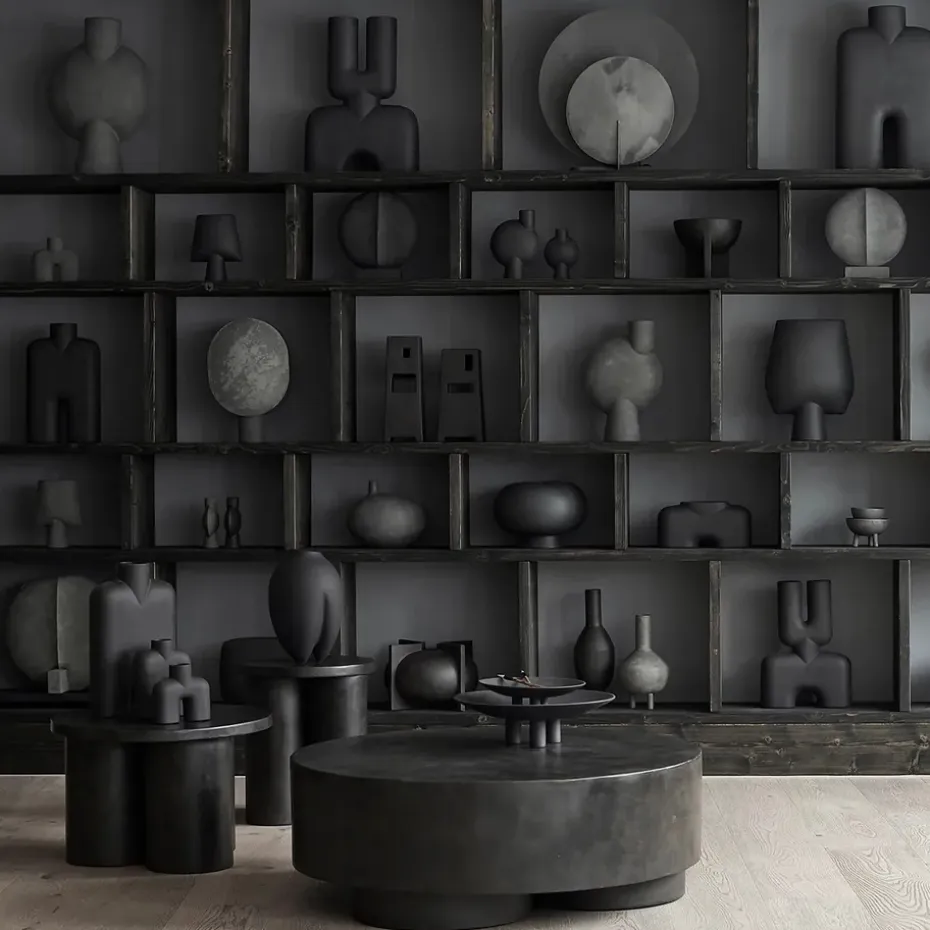 Mesa auxiliar Big Foot tall Ø45 cm, coffee