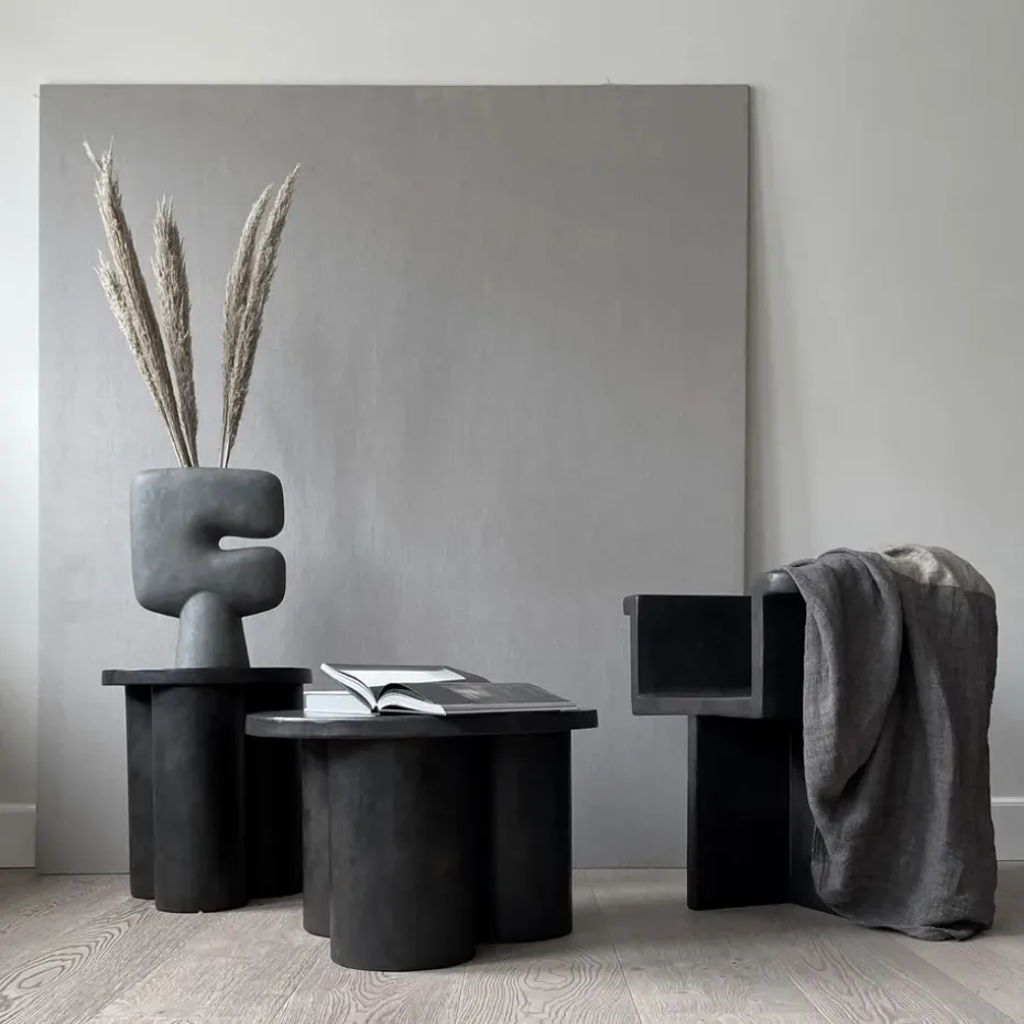 Mesa auxiliar Big Foot tall Ø45 cm, coffee