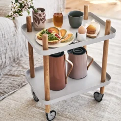 Mesa auxiliar Block, gris claro