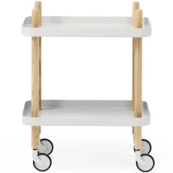 Mesa auxiliar Block, gris claro