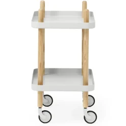 Mesa auxiliar Block, gris claro