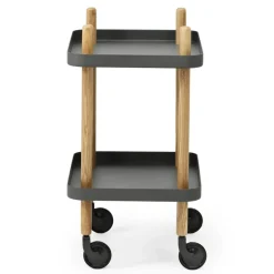 Mesa auxiliar Block, gris oscuro