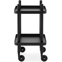 Mesa auxiliar Block, negro-negro