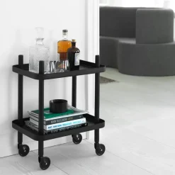 Mesa auxiliar Block, negro-negro