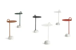 Mesa auxiliar Bowler, Pale brown-granite