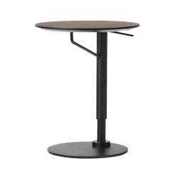 Mesa auxiliar Branch Ø45 cm, Dark stained oak