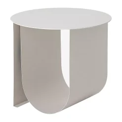 Mesa auxiliar Cher Ø43 cm, Gris