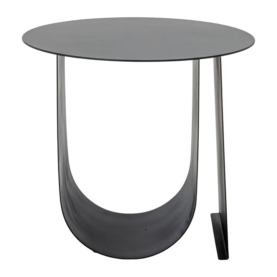 Mesa auxiliar Cher Ø43 cm, Negro