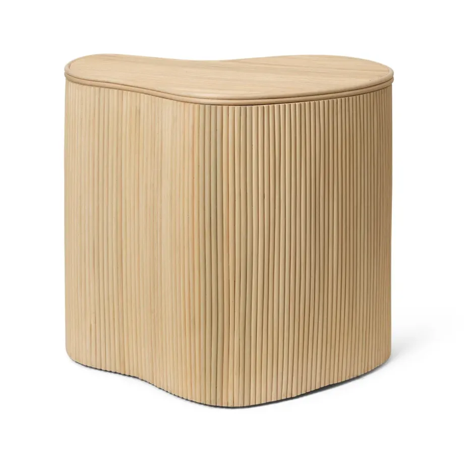 Mesa auxiliar con almacenaje Isola, Natural