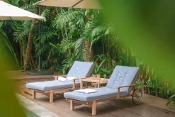 Mesa auxiliar con ruedas 49, Redwood, 48×45 cm