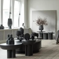 Mesa auxiliar Crown tall Ø45 cm, coffee