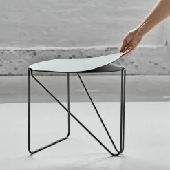 Mesa auxiliar Curve Chameleon Hippo, Black-anthracite