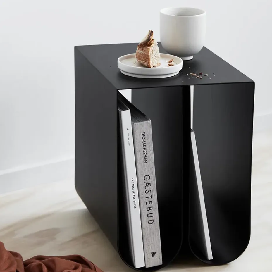 Mesa auxiliar Curved, Black