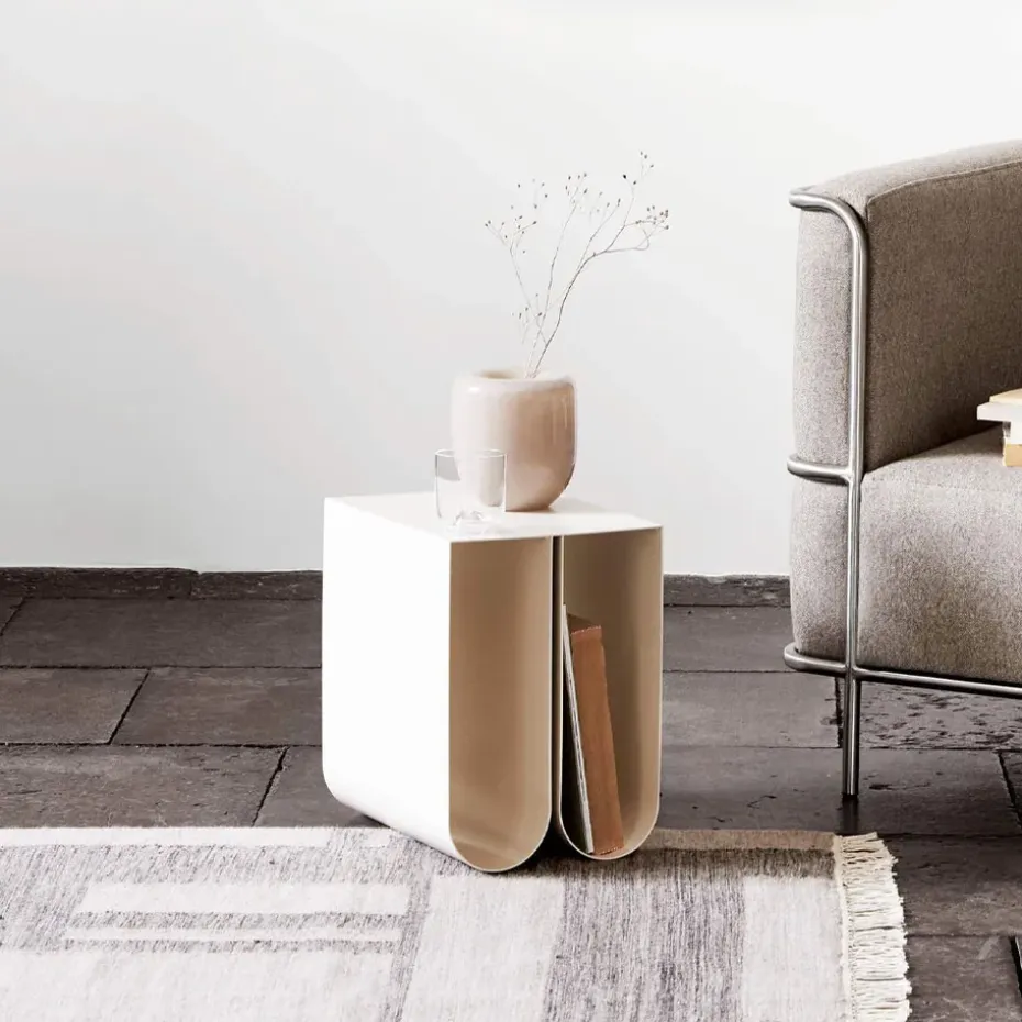 Mesa auxiliar Curved, Black