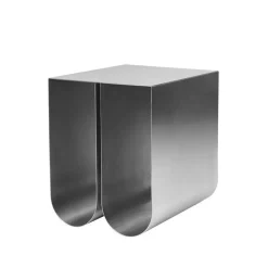 Mesa auxiliar Curved, Stainless steel