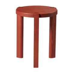 Mesa auxiliar D108 Ragnesminde Ø35 cm, Carmín rojo