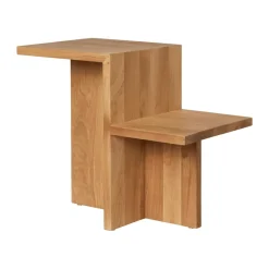 Mesa auxiliar Distinct 59,5x35x50 cm, Natural oak