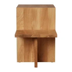 Mesa auxiliar Distinct 59,5x35x50 cm, Natural oak