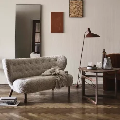 Mesa auxiliar Drop Leaf HM5, Walnut